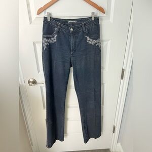 VINTAGE Brazil Roxx Embroidered Jeans SZ US 8/BRAZIL 44